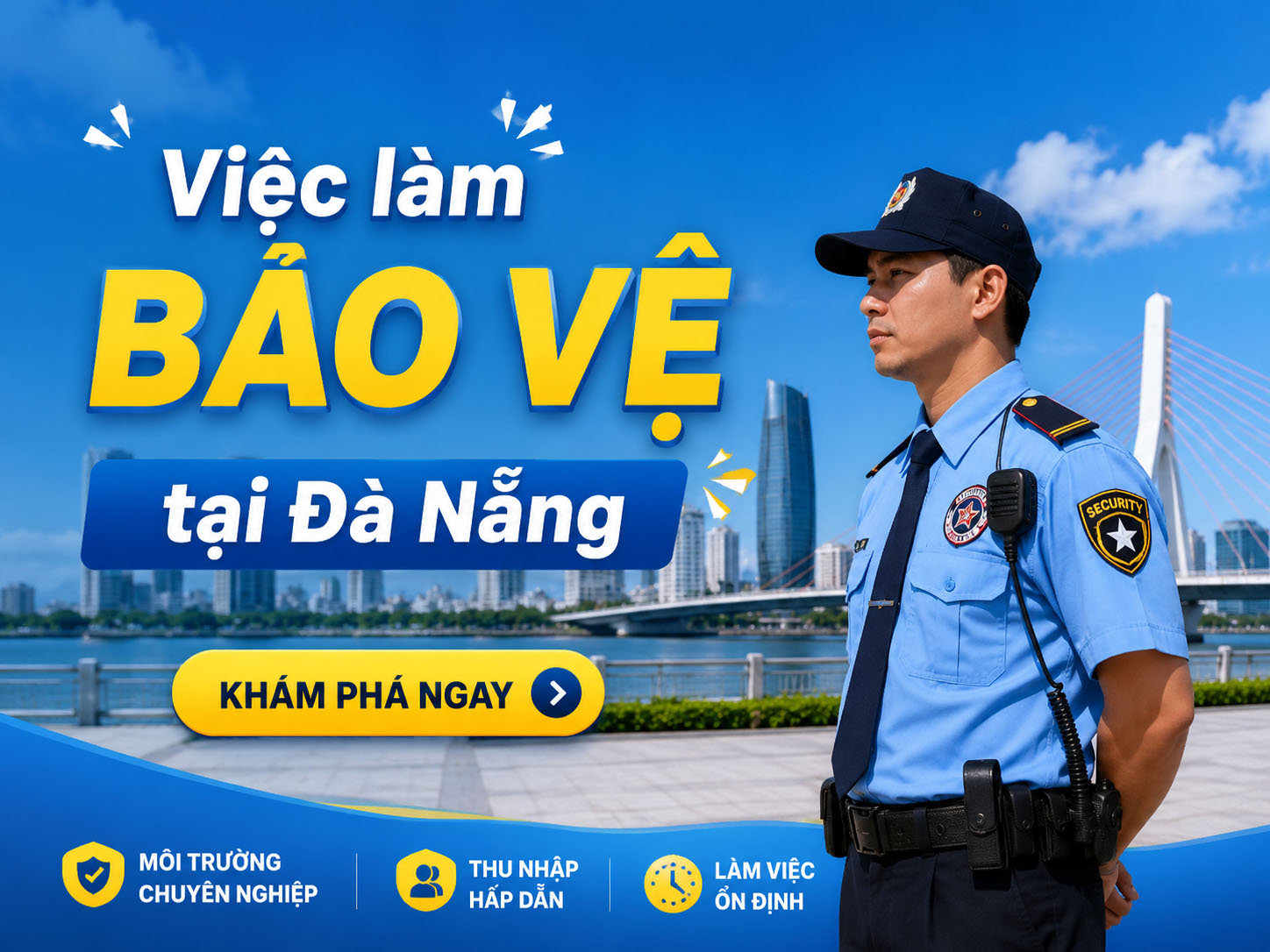 Thị trường Việc làm Bảo vệ, An ninh tại Đà Nẵng: Lực lượng chuyên nghiệp, Thu nhập ổn định