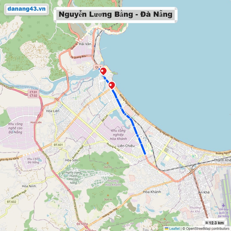 Đường Nguyễn Lương Bằng Đà Nẵng